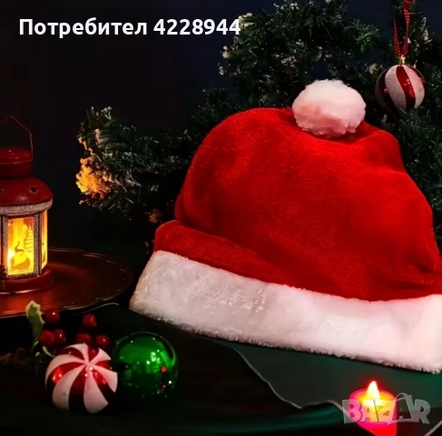 🎄 Коледен комплект за кола – 2 броя калъфи за подглавници тип шапка на Дядо Коледа, снимка 2 - Аксесоари и консумативи - 51997109