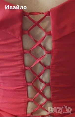 Бална рокля в червен цвят, снимка 5 - Рокли - 53154373