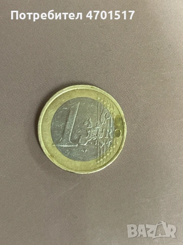 Монета 1 евро франция 2001, снимка 2 - Колекции - 53009717