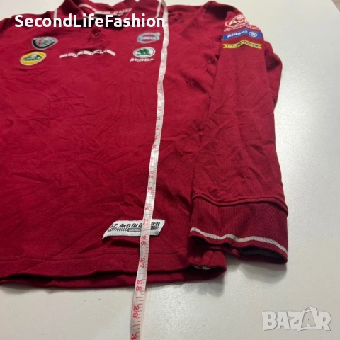 47 AVD Oldtimer Grand Prix Nurburgring 2019 Поло тениска с дълъг ръкав, червена, размер L Motorsport, снимка 3 - Тениски - 53101906