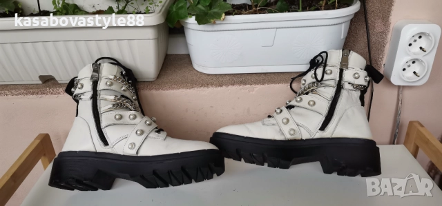 Боти Zara Естествена кожа 37. 5н., снимка 11 - Дамски боти - 52380889