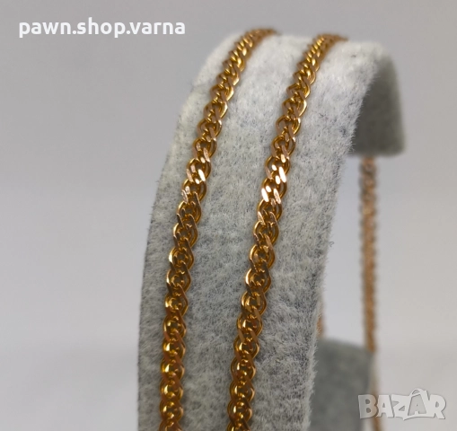 Златен синджир 585 – 4,82 г, дължина 50 см, снимка 3 - Колиета, медальони, синджири - 52258428