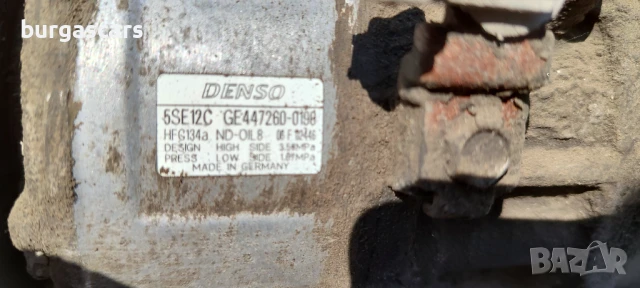 Компресор климатик 447260-0198 / 5SE12C Toyota Corolla Verso 1.8-129к.с1ZZFE - 210лв, снимка 3 - Части - 50951192