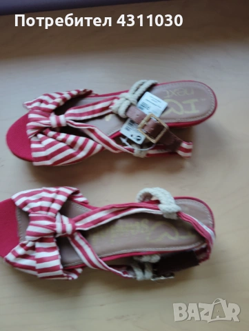 Нови сандали от плат Next , снимка 6 - Детски сандали и чехли - 53408890