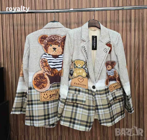 Дизайнерски сака Tedy Bear , снимка 5 - Сака - 49737537