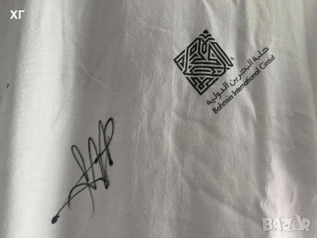 Тениска за персонал от Формула 1 - Бахрейн с автограф на Себастиян Фетел., снимка 2 - Колекции - 45300637