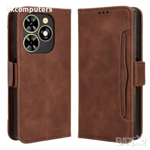 TECNO Spark Go 2024 4G / Spark 20 / Spark 20C / Pop 8 Wallet3 Кожен Калъф и Протектор, снимка 3 - Калъфи, кейсове - 50952014
