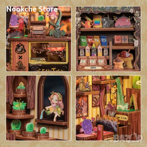 BOOK NOOK, Сглобяем Модел, 3D Пъзел, Декорация на Библиотека, снимка 7 - Други - 49423411