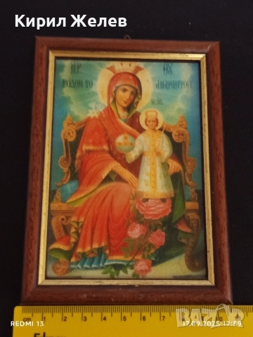 Икона Света Богородица НЕУВЯХВАЩ ЦВЯТ 50509, снимка 5 - Икони - 51747866