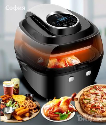 Фритюрник за пържене без мазнина 6.5 л Smart Fries Air Fryer (6.5L), снимка 1 - Фритюрници - 46067637