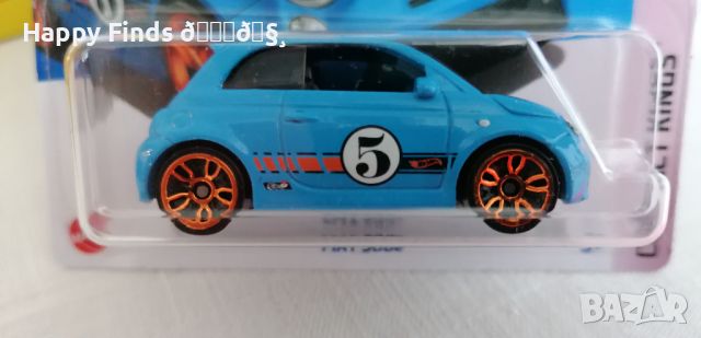 💕🧸Hot Wheels 24 Fiat 500 е COMPACT KINGS син, снимка 2 - Колекции - 46115183