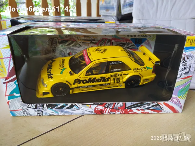 1:18 Метални Модели на MERCEDES C-Klass DTM Team AMG - UT models, снимка 3 - Колекции - 50210342