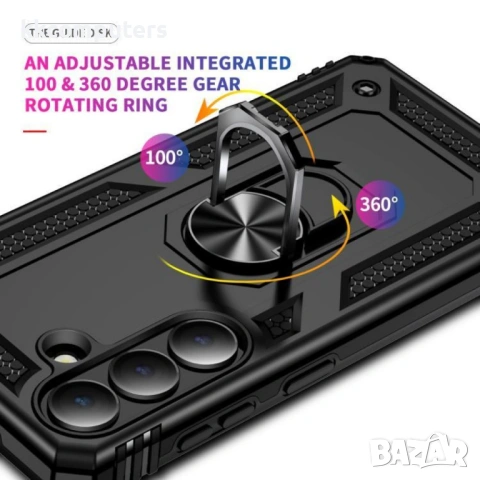 Shockproof Калъф за Samsung S26 5G - TPU+PC, 360° Въртящ се пръстен, 7 цвята, снимка 11 - Калъфи, кейсове - 53854364
