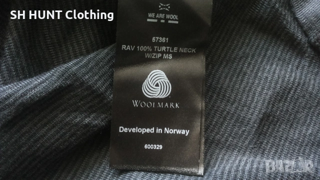 ULVANG RAV 100% TURTLE NECK Zip 100% Merino Wool разме XL / XXL термо блуза 100% Мерино вълна - 2413, снимка 15 - Пуловери - 53917478