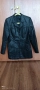 Стилно дамско вталено кожено сако/манто, снимка 2