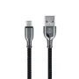 Кабел Forever Tornado USB към USB-C, 1.0 m, 3A , черен, снимка 1