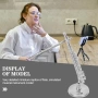 Нова Миниатюрна флейта модел с поставка и кутия метална декорация, колекция, снимка 6