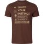 Мъжка тениска Harkila - Instinct, в цвят Burgundy, снимка 1 - Екипировка - 45337723
