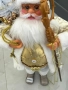 ЛИКВИДАЦИЯ!!  Декоративна фигура на Дядо Коледа в златисто, снимка 4