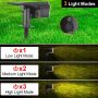 Соларни прожектори за външна градина 4 бр., 65 светодиода, 3 режима на осветяване, водоустойчиви, снимка 7