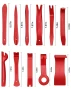 Комплект за разглобяване интериор на автомобил - 12 части / червен, снимка 7