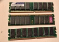 3бр. RAM памет DDR 400 (2.5) 256MX8, снимка 1