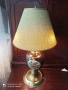 Настолна лампа порцелан и месинг , снимка 3