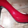 н.39,5/uk6 1/2 Högl women´s elegant pumps with leather sole - red, снимка 7