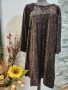 дамска рокля в сиво и кафяво, снимка 2