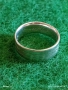 Сребърен пръстен тип халка с надпис майсторска изработка 52476, снимка 3