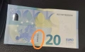 20 евро в много добро състояние с интересен сериен номер , снимка 1