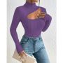 Атрактивна дамска блуза в лилаво, снимка 1 - Блузи с дълъг ръкав и пуловери - 45439139