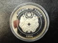 СРЕБРО Тонга 1 паанга 1994, снимка 1