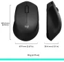 Безжична мишка Logitech M330 Silent, 2,4 GHz USB приемник, оптично проследяване, цвят: черно, снимка 7