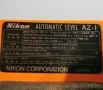 Японски оптичен автоматичен нивелир NIKON AZ-1 калиброван 22x, снимка 6