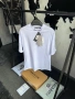 Palm Angels Мъжка Бяла Тениска👕Мъжка Блуза С Къс Ръкав В Бял Цвят Бърбъри Код MensPoint8, снимка 2