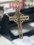 Златна висулка / Златен Кръст - ръчна изработка 14К, снимка 5