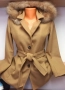 Дамско палто с качулка с естествен пух в 4 цвята, снимка 11