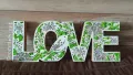 💚 Дървена масивна декорация LOVE 💚, снимка 1