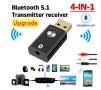 4в1 Audio Receiver Bluetooth 5.1 Аудио трансмитер предавател приемник стерео безжичен адаптер