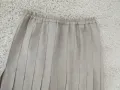 Плисирана пола в цвят капучино размер L, снимка 3