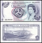 ❤️ ⭐ Остров Ман 1990-2009 1 паунд UNC нова ⭐ ❤️, снимка 1