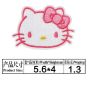 Коте Кити Hello Kitty розова апликация нашивка за дреха дрехи самозалепваща лепенка, снимка 1 - Други - 45439956
