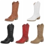 Дамски уестърн и байкърски ботуши, 5цвята , снимка 1
