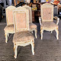 Италиански барокови кресла/За претапициране, снимка 5 - Дивани и мека мебел - 45567477