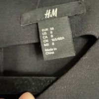 H&M Къса черна рокля, S-M, снимка 3 - Рокли - 45641324