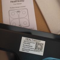 Healthkeep Bluetooth везни за анализ на тялото с телесни мазнини, ИТМ, мускулна маса, протеин НОВА, снимка 4 - Друга електроника - 45836877