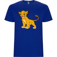 Нова детска тениска с героя Симба в син цвят, снимка 1 - Детски тениски и потници - 45524874