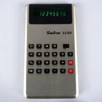 Ретро колекционерски калкулатор от '70-те "Santron 22SR", снимка 3 - Друга електроника - 45497592