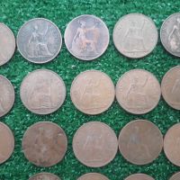 лот от 22 броя медни монети Великобритания, снимка 2 - Нумизматика и бонистика - 45828567